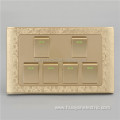 New products OEM quality 6 gang golden switch